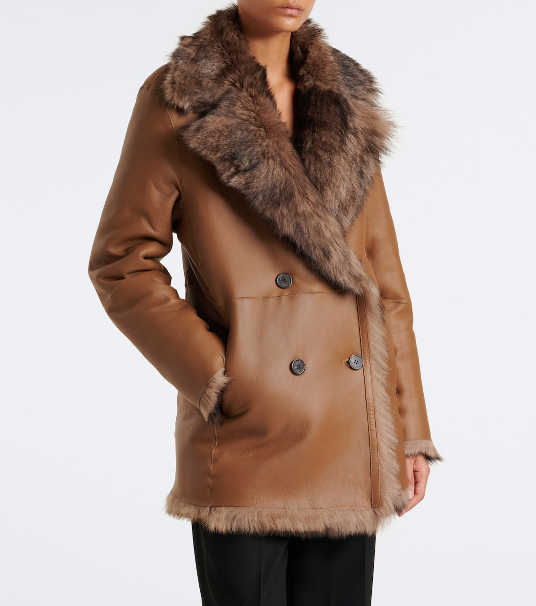 Arma - Altina reversible shearling peacoat