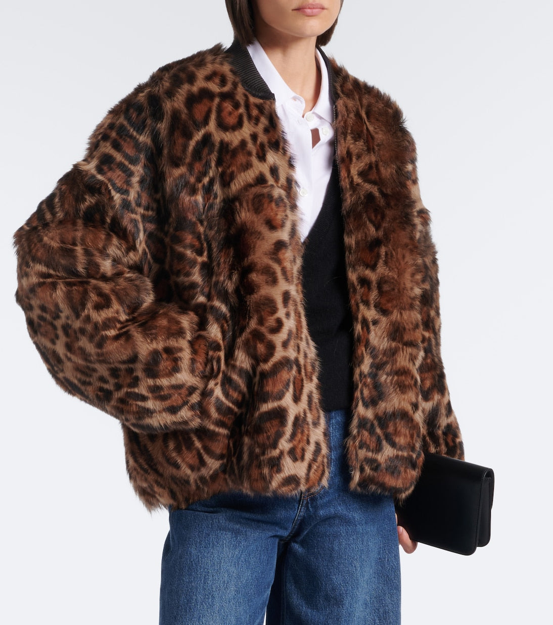Arma - Violet reversible shearling bomber jacket