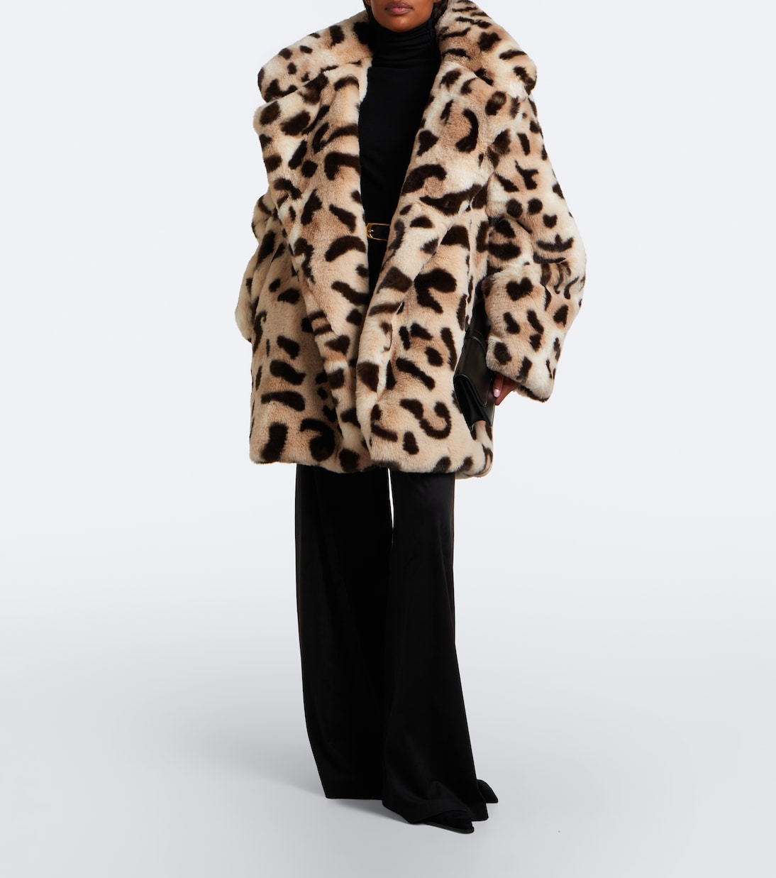 Norma Kamali - Oversized leopard-print car coat