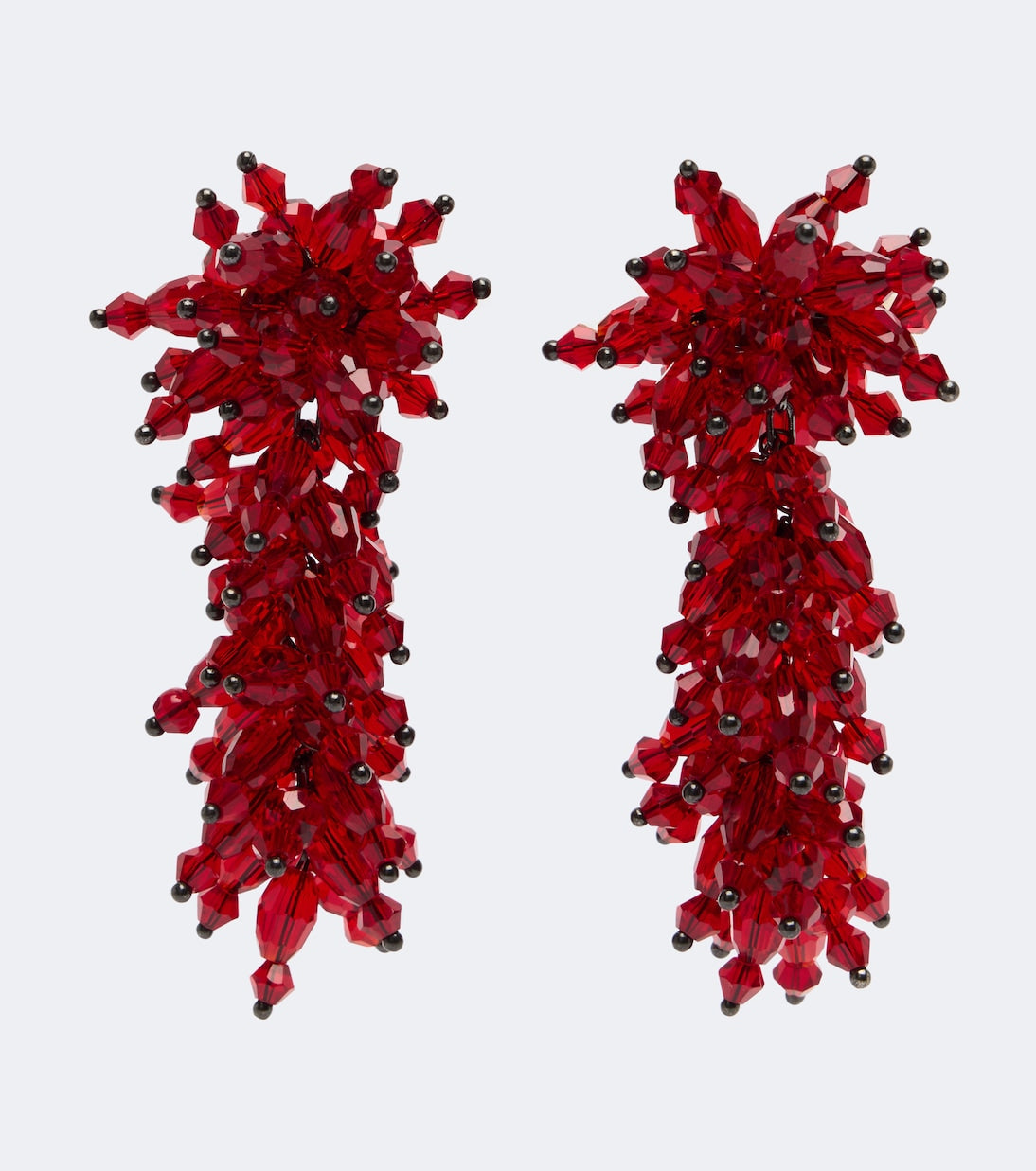 Self-Portrait - Embellished drop earrings