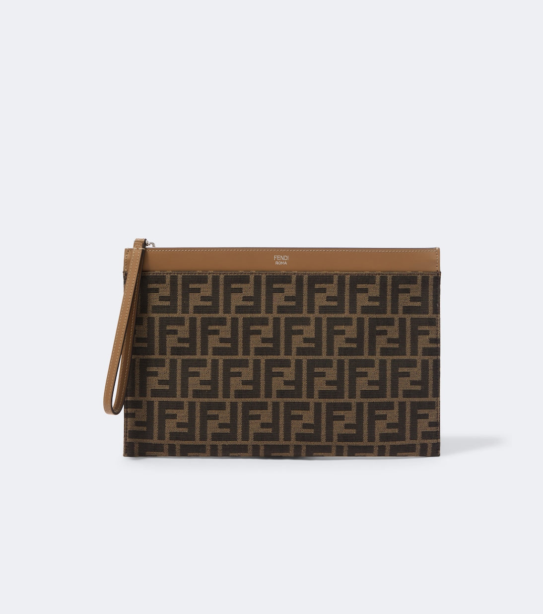 Fendi - Medium FF Zucca canvas pouch