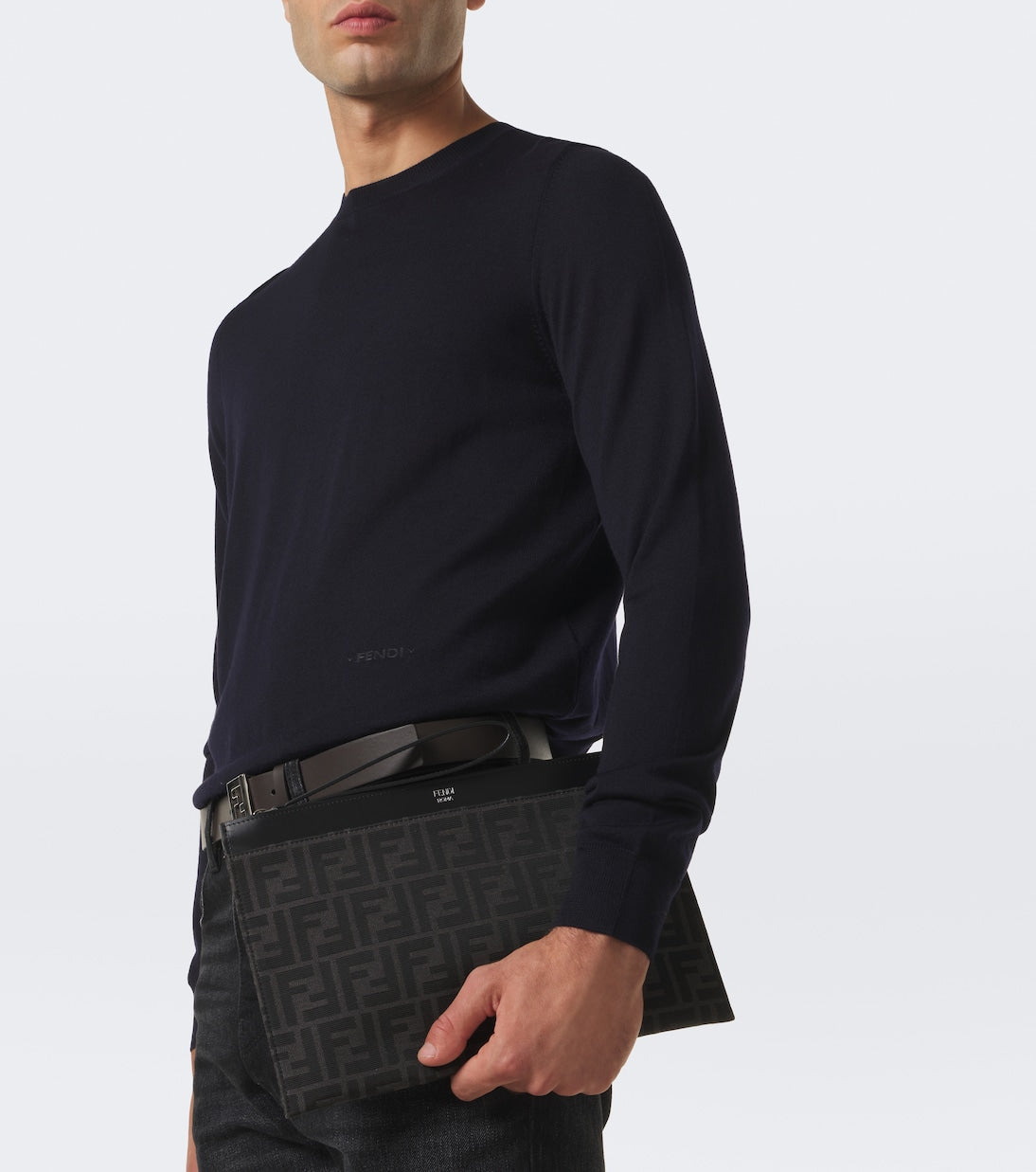 Fendi - FF Zucca Medium pouch