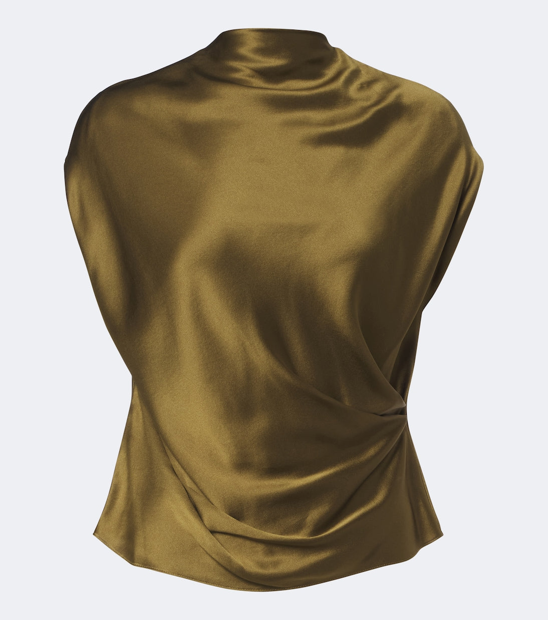 The Sei - Draped silk satin top