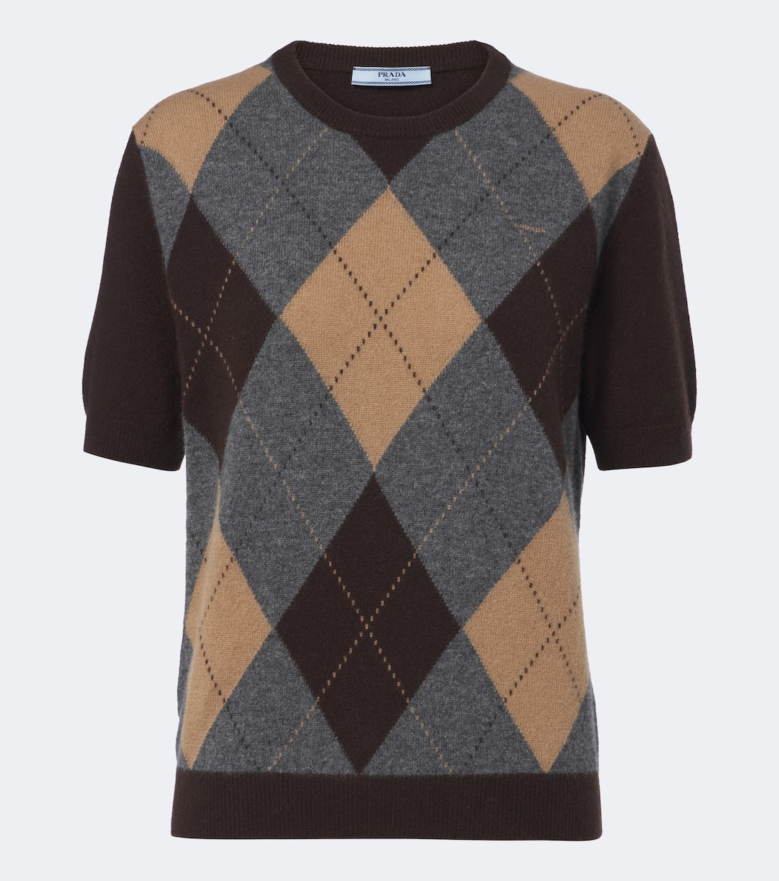 Prada - Argyle cashmere sweater