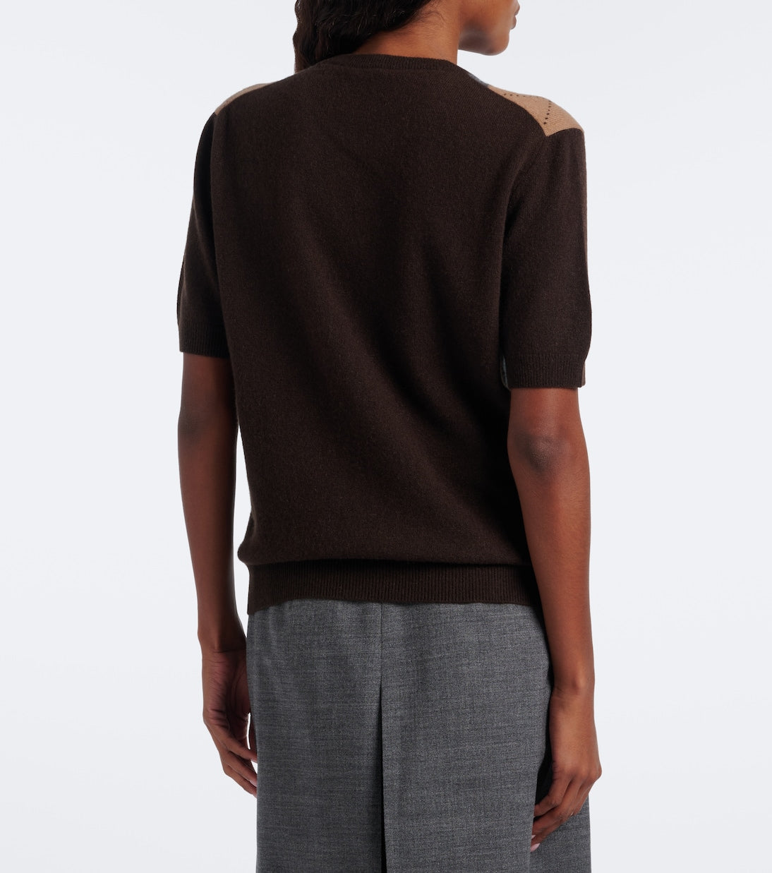 Prada - Argyle cashmere sweater