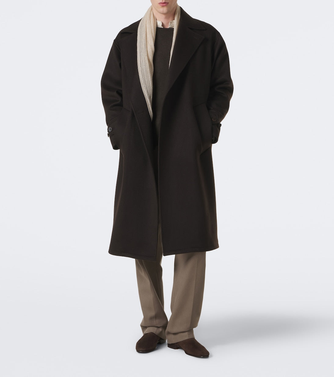 Stòffa - Double-breasted cashmere coat