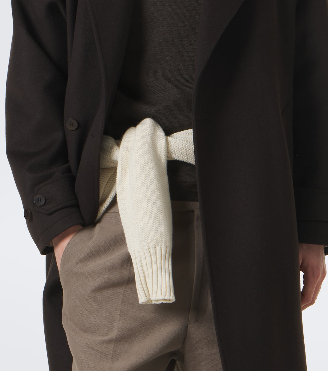 Stòffa - Double-breasted cashmere coat