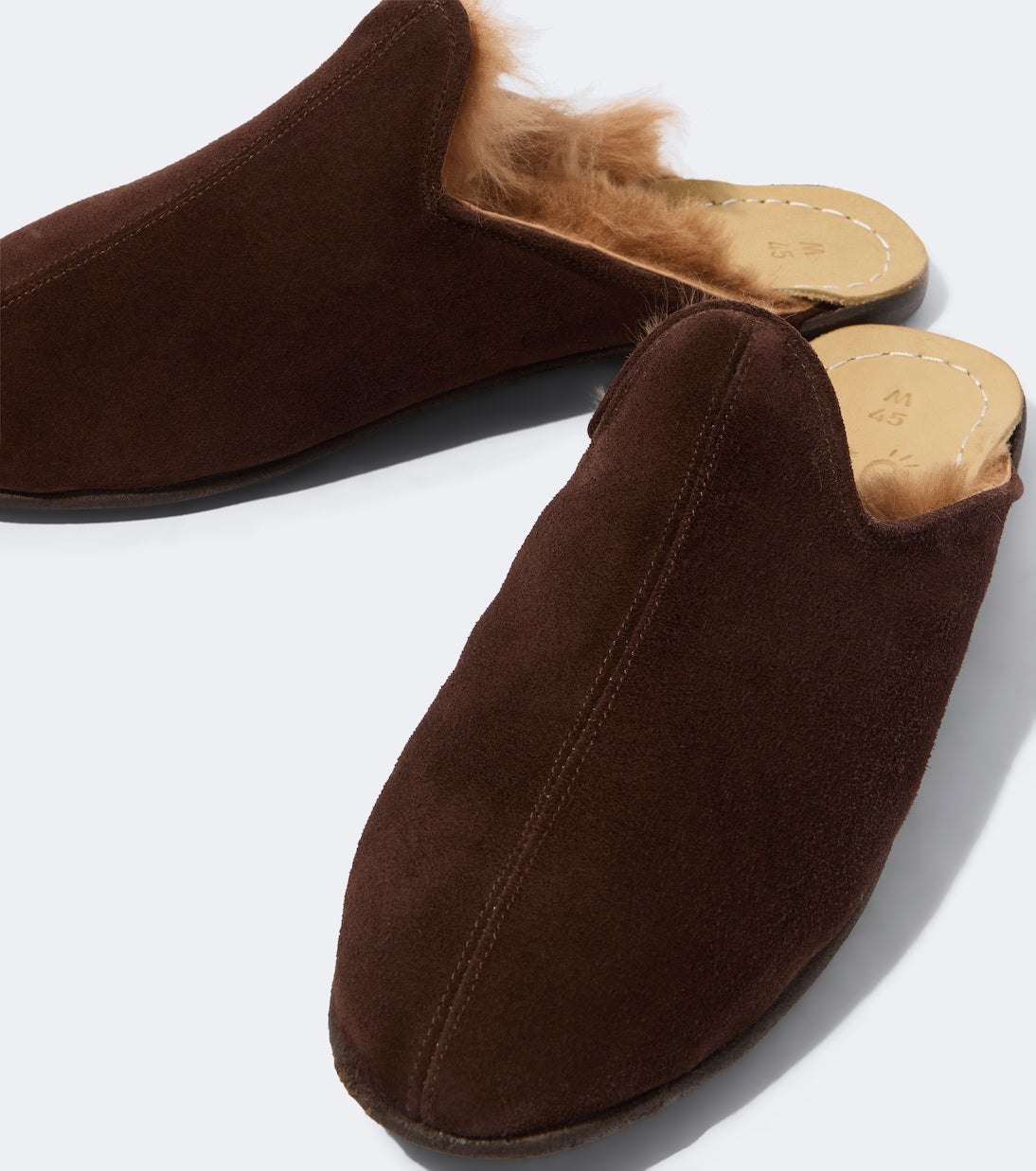 Sabah - Shearling-lined suede mules