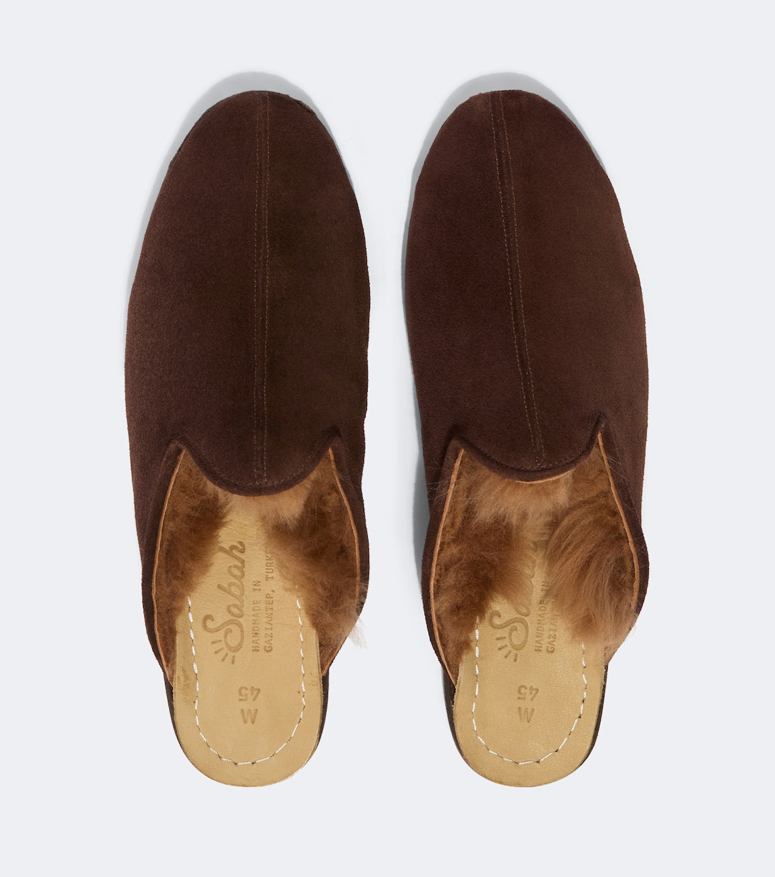 Sabah - Shearling-lined suede mules