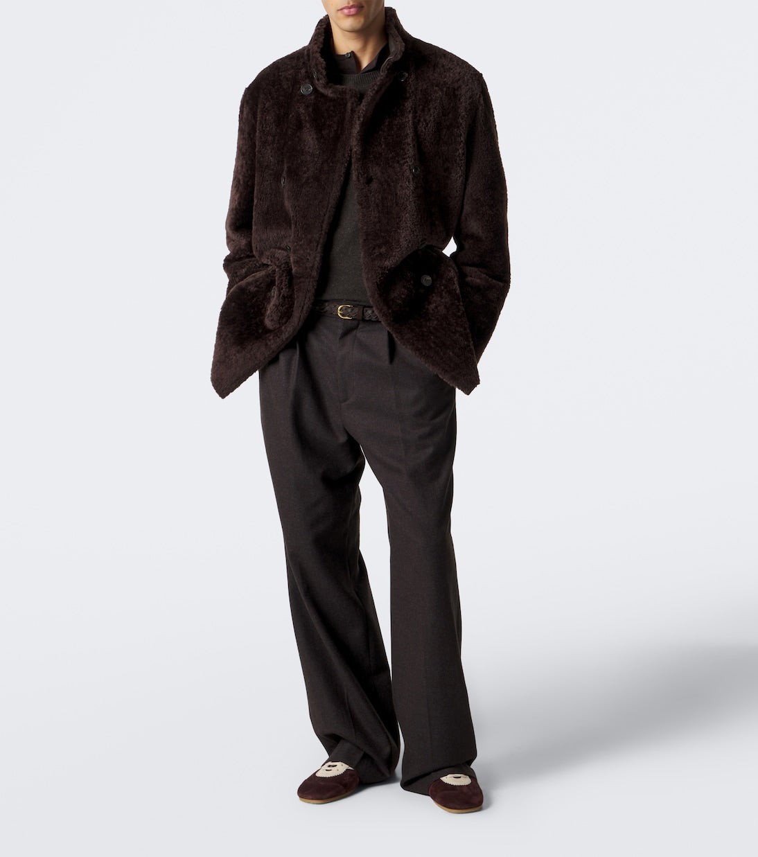 Arma - Caleb reversible shearling and leather coat
