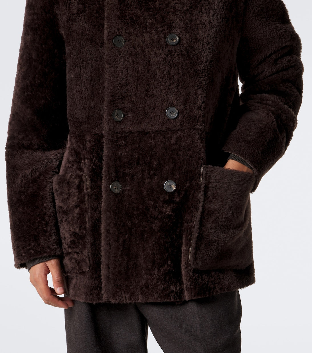 Arma - Caleb reversible shearling and leather coat