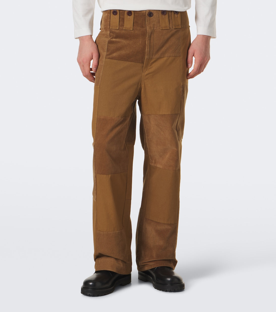 Junya Watanabe - Patchwork cotton wide-leg pants
