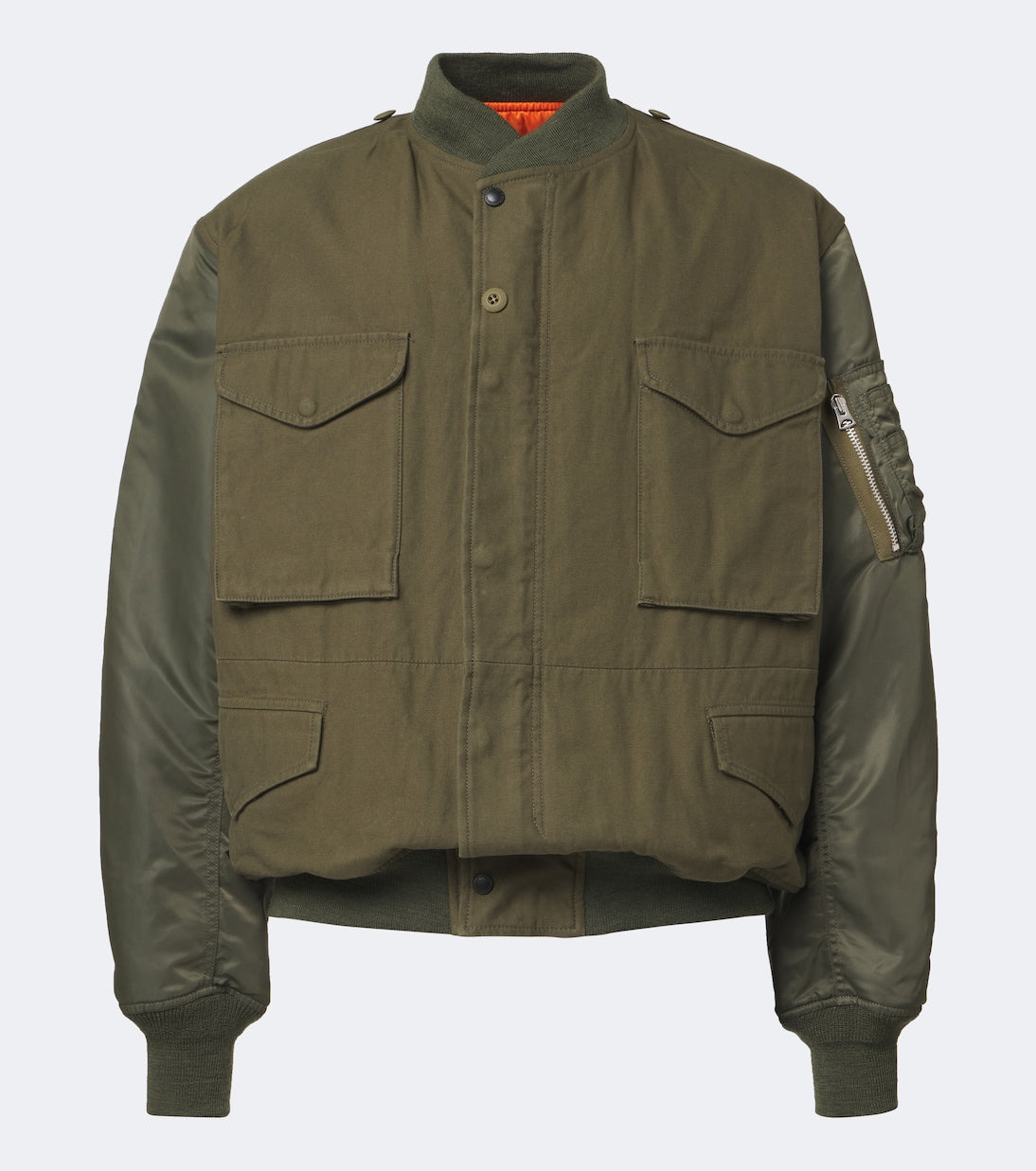 Junya Watanabe - Paneled cotton and technical bomber jacket