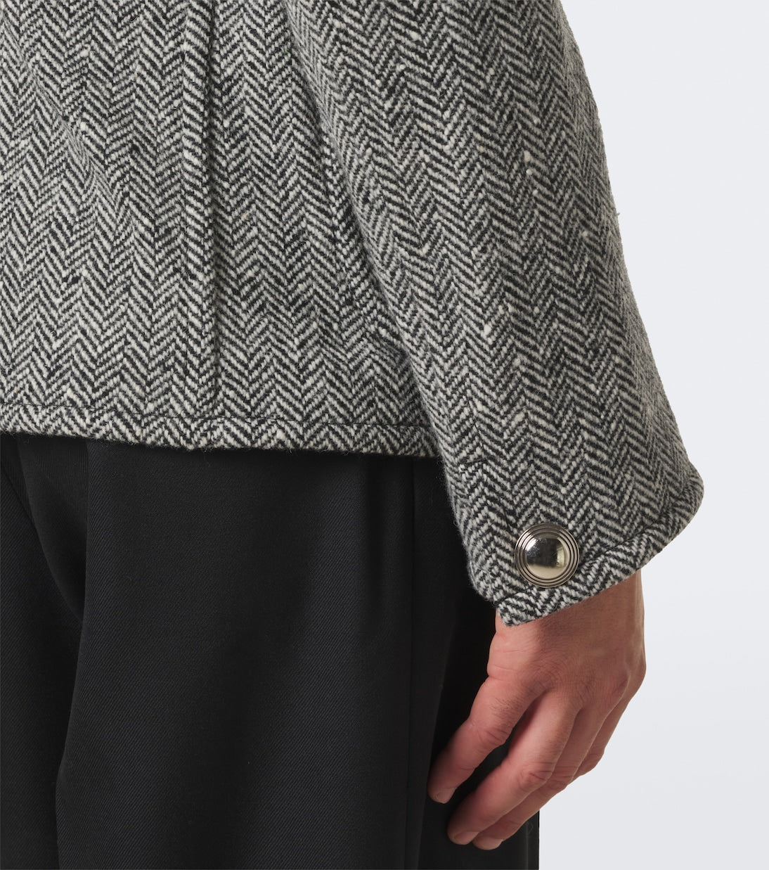 Junya Watanabe - Herringbone wool-blend blazer