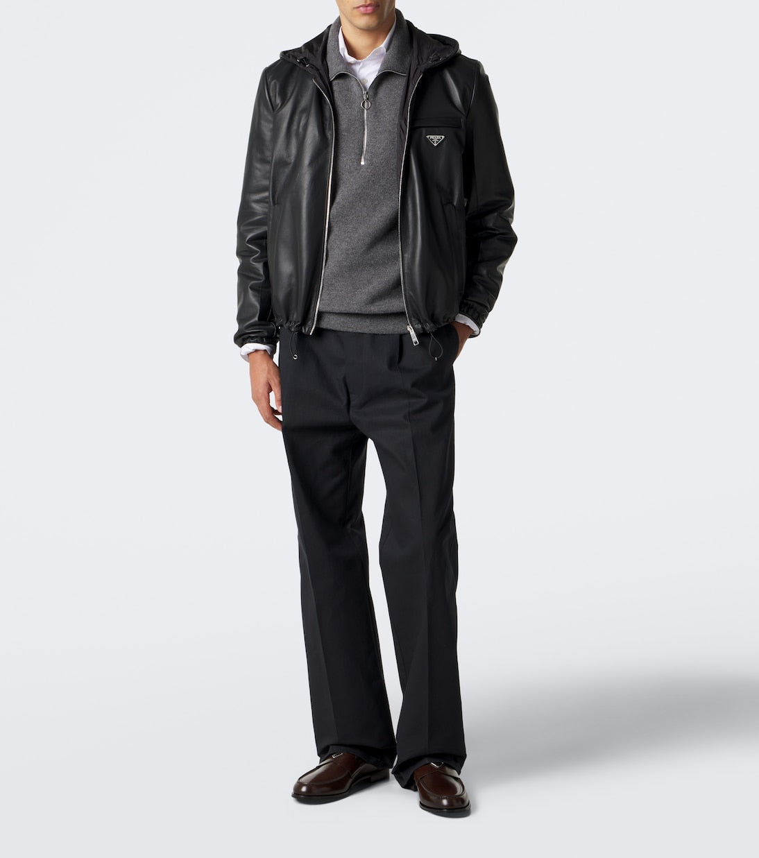 Prada - Reversible Re-Nylon and leather jacket