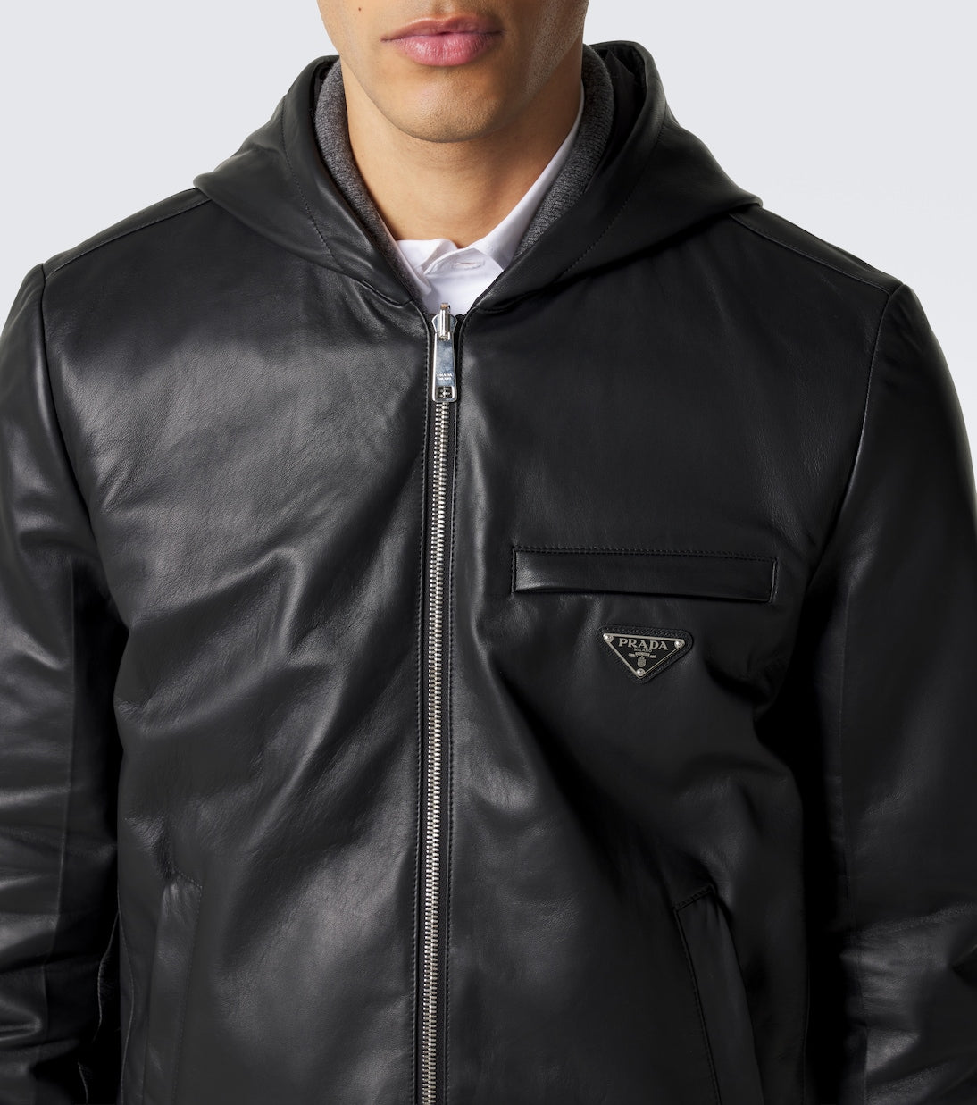 Prada - Reversible Re-Nylon and leather jacket