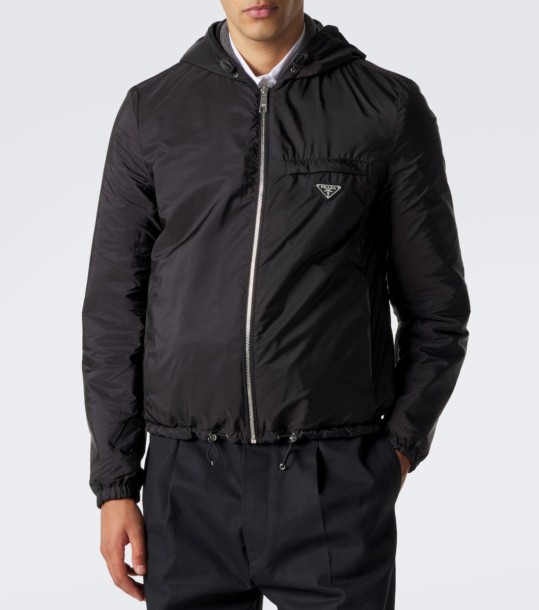Prada - Reversible Re-Nylon and leather jacket