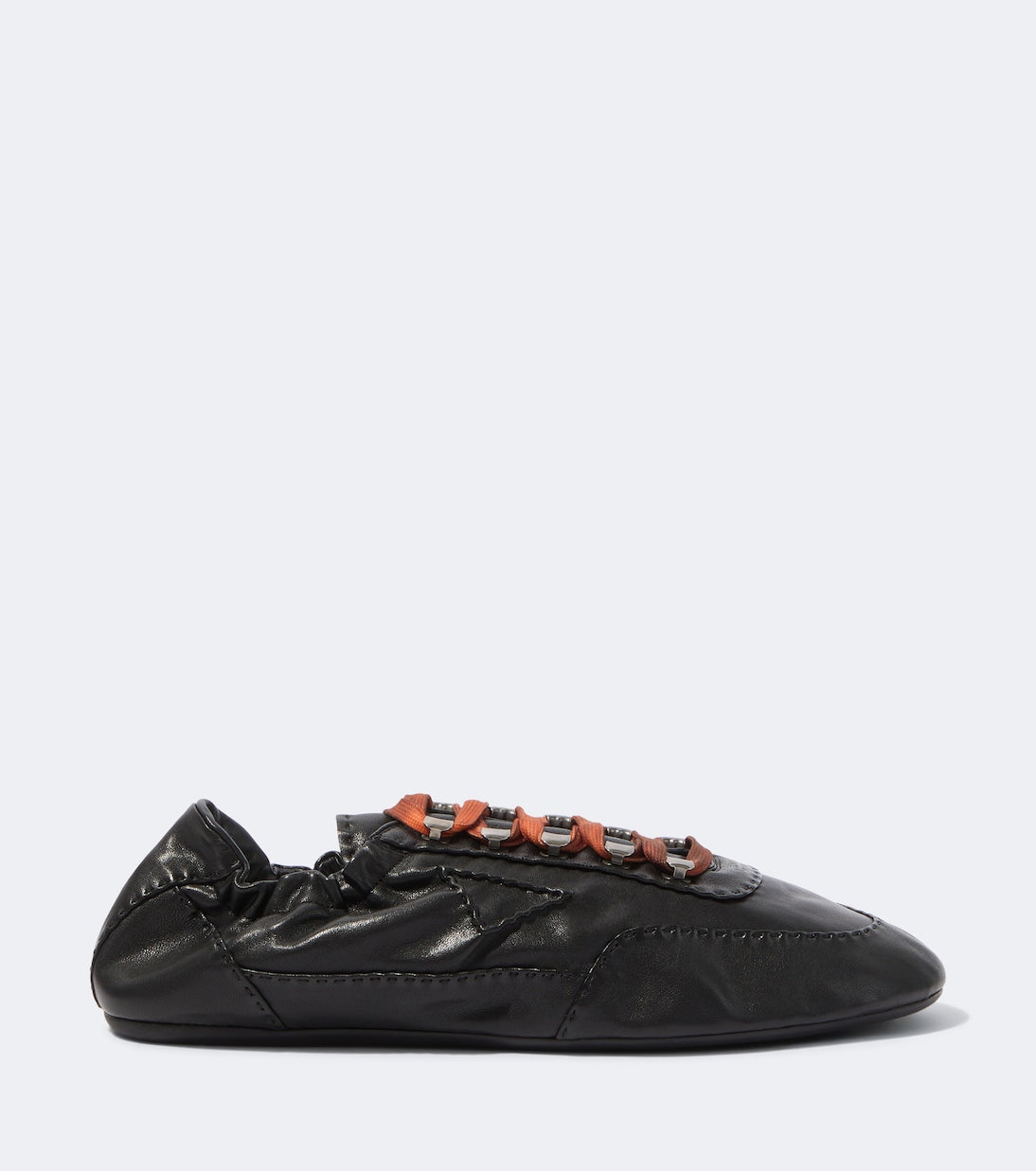 Prada - Collapse leather sneakers