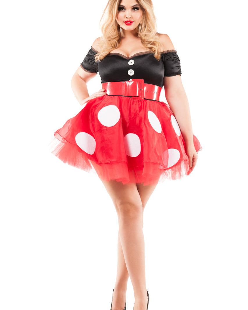 Plus Size Coquette Mouse Costume