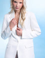 Fitted Tailored Blazer White