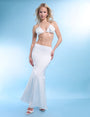 Contour Fishtail Maxi Skirt White