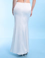 Contour Fishtail Maxi Skirt White