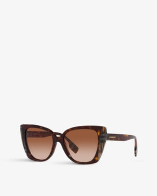 BURBERRY BE4393 Meryl cat-eye tortoiseshell acetate sunglasses