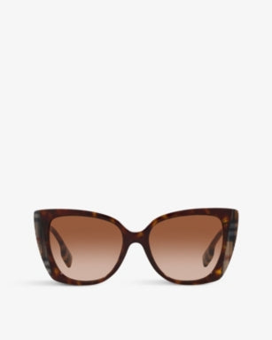 BURBERRY BE4393 Meryl cat-eye tortoiseshell acetate sunglasses