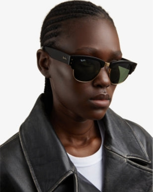 RB0316S Mega Clubmaster square-frame branded-arm acetate sunglasses