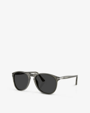 PERSOL PO9649S Pilot-Frame Acetate Sunglasses