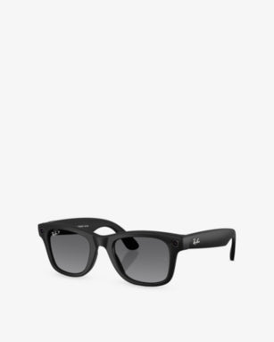 RAY-BAN META RW4012 Wayfarer Polarised Square-Frame Injected Meta AI Glasses