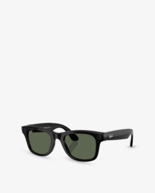 RAY-BAN META RW4012 Wayfarer Square-Frame Injected Meta AI Glasses