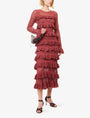 ZIMMERMANN Lace Frill Knit Maxi Dress