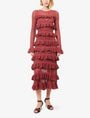 ZIMMERMANN Lace Frill Knit Maxi Dress