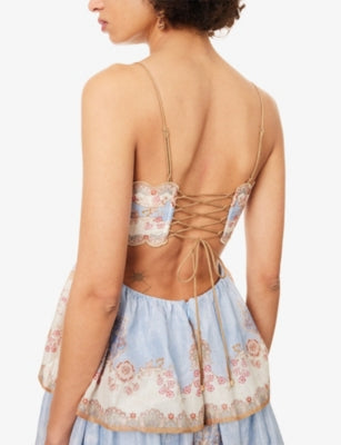 ZIMMERMANN Daylight Tiered Cotton-Blend Maxi Dress