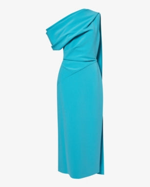 ROKSANDA Maite Draped Woven Maxi Dress