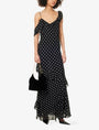 SELF PORTRAIT Polka Dot-Print Georgette Maxi Dress