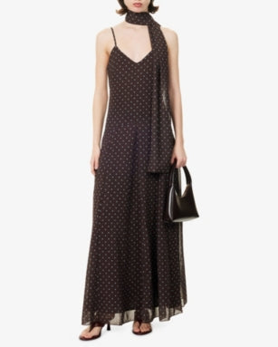 4TH & RECKLESS Kathani Polka-Dot Woven Maxi Dress