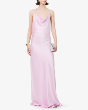 STELLA MCCARTNEY Envers Backless Satin Slip Dress