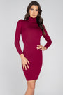 Classic Turtle Neck Midi Dress