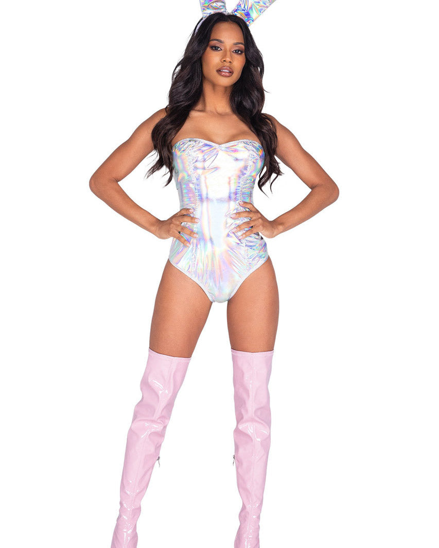 Sexy Holographic Bunny Costume