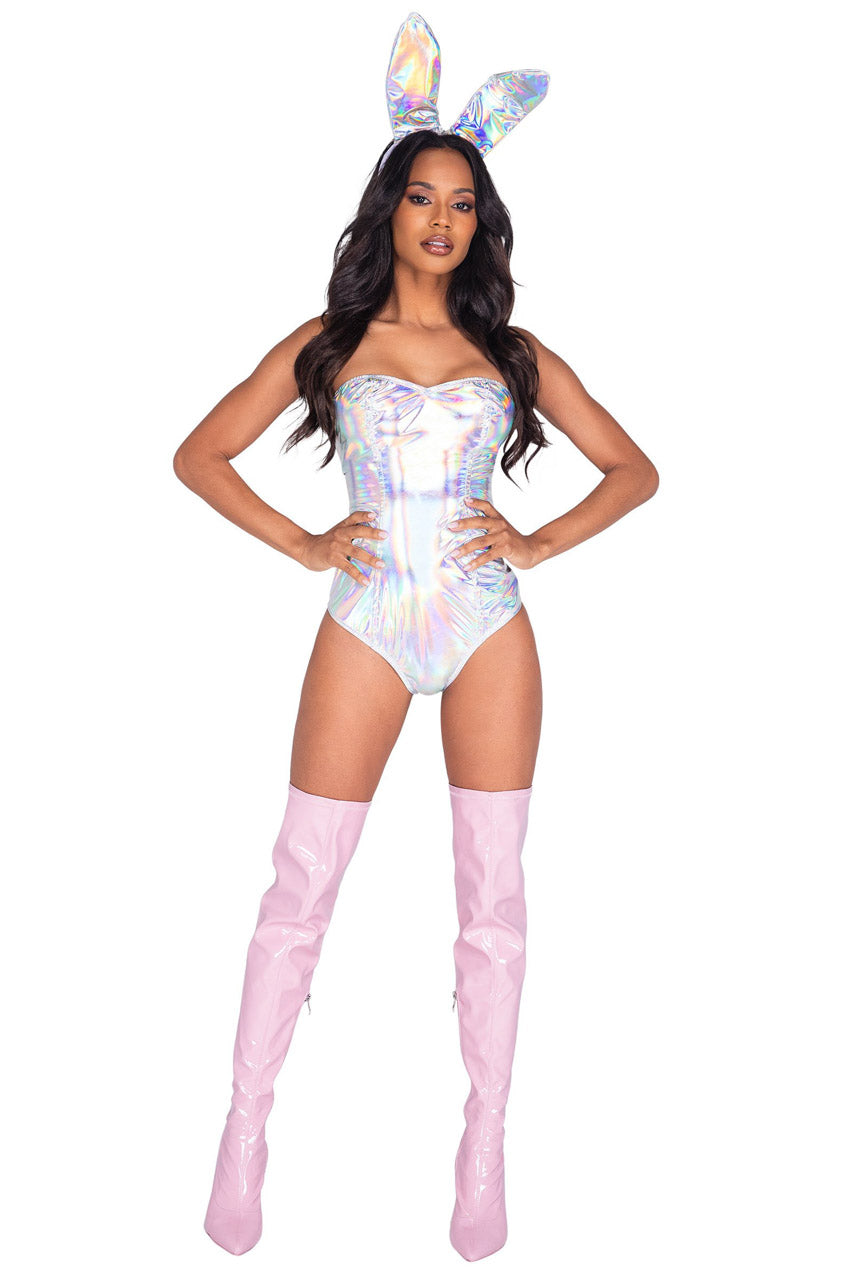 Sexy Holographic Bunny Costume