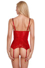 Ruby Red Garter Bustier