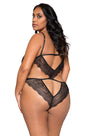 Plus Size Lace Cut Out Teddy