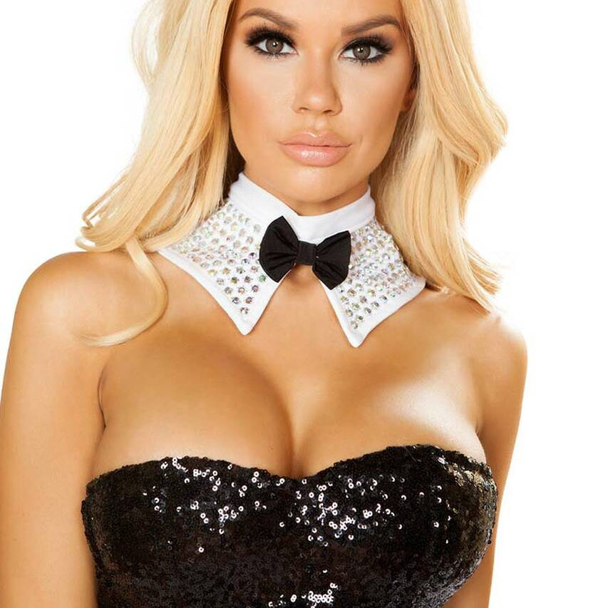 Rhinestone Tuxedo Collar