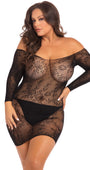Plus Size Open Season Off the Shoulder Chemise