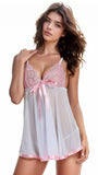 Flirty Mesh Lace Cup Babydoll