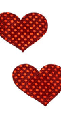 Big Red Heart Sequin Nipple Pasties