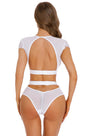 White Enticing Two Piece