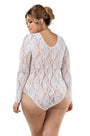 Plus Size Adore White Lace Teddy